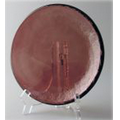 Plum Purple Circle of Excellence Award Plate w/Acrylic Stand-Recycled Glass